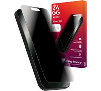 Protector de Pantalla ZAGG Glass Elite Privacy 360 para iPhone 16/15 - Privacidad en 4 Direcciones, Vidrio Templado Ultra Resistente