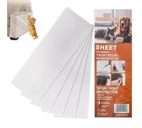 Protector de papel pintado para gatos, 5 unidades, película autoadhesiva transparente antiarañazos, para mascotas, protección invisible para muebles y sofás, para armarios, puertas de madera y