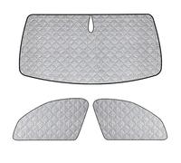 Protector de Parabrisas Compatible con BMW X3 2017-2024, 3PCS Cubierta de Parabrisas de Coche, Parasol Coche Termico, Cubierta de Parasol Interna para Automóvil, Parasol Plegable