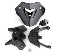 Protector De Parabrisas para Motocicleta para F900R F900 F 900 R F 900R 2020-2024 con Soporte para Parabrisas. Protector De Carenado Deflector De Viento(Negro 2)
