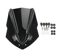 Protector De Parabrisas para Motocicleta para Yamaha MT125 MT-125 2015-2019. Alerón para Parabrisas. Parabrisas Deflectores(Negro)