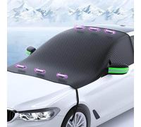 Protector de Parabrisas para Tesla Model S 2016 2017 2018 2019 2020 2021-2023, Engrosado y Duradero Protector para Parabrisas Magnético Viento Rayo UV Parabrisa,A Green