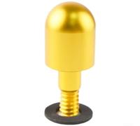 Protector de parachoques de aluminio a medida para vehículos inteligentes que abordan la vulnerabilidad y el desgaste del parachoques (cabeza redonda dorada)