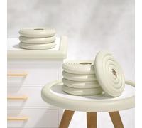Protector De Parachoques De Seguridad For Muebles, 10m, 5m, Espuma De Goma Suave, Forma De L, con Cinta Adhesiva Fuerte, For Mesa, Chimenea, Encimera(White,20M)
