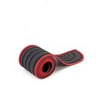 Protector de Parachoques del Coche Protector de umbral Puerta Maletero Coche antiarañazos, Protector Parachoques Trasero Universal, molduras Goma, Tira Cubierta(Black Red-104cmx9cm)