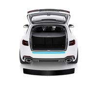 Protector de Parachoques Trasero Coche para BYD Seal U DM-i 2024 2025 Protección Borde de Carga Fibra de Carbon Tiras Autoadhesiva Antiarañazos, Negro
