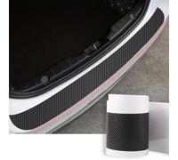 Protector de Parachoques Trasero de Fibra de Carbono para VW Passat CC 2012-2016,Película Protectora Maletero Rasguños de Borde de Carga Protección Parachoques