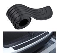 Protector de parachoques trasero para Dacia Logan II MCV 2017-2020, Protector de Parachoques de Goma Tira De Ajuste De Puerta Trasera(Bla-ck,104cmx9cm)