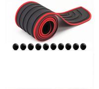 Protector de Parachoques Trasero, para Mini Cooper/One 4-Door 2014-2021 (Lower Deck) Protector Parachoques Trasero Goma Antiarañazos Viene 10 pcs amortiguadoras,B Black Red