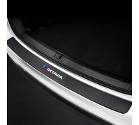 Protector de Parachoques Trasero para Skoda Octavia 4 A5 A7 A8 2014-2022 2021, Carbono Fibra Protección Borde de Carga Protector de Umbral de Puerta Accesorios