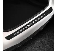 Protector de Parachoques Trasero para Suzuki Swift/Sport AZ/Hybrid 2017-2024 2025, Carbono Fibra Protección Borde de Carga Protector de Umbral de Puerta Accesorios,E