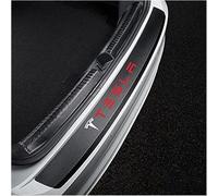 Protector de Parachoques Trasero para Tesla Model S Model X Model 3 Model Y, Carbono Fibra Protección Borde de Carga Protector de Umbral de Puerta Accesorios,B