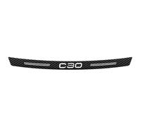 Protector de Parachoques Trasero para Volvo C30, Carbono Fibra Protección Borde de Carga Protector de Umbral de Puerta Accesorios,A