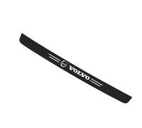 Protector de Parachoques Trasero para Volvo V60 I 2010-2015, Carbono Fibra Protección Borde de Carga Protector de Umbral de Puerta Accesorios,A