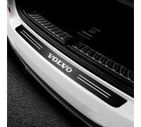 Protector de Parachoques Trasero para Volvo V60 II 2018-, Carbono Fibra Protección Borde de Carga Protector de Umbral de Puerta Accesorios
