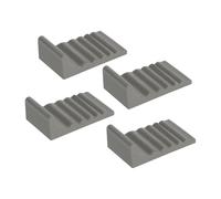 Protector de pared para cubo de basura, 4 piezas redondas antideslizantes, espaciador creativo para cubo de basura con función de cojín resistente, práctica función sin taladro, ideal para oficina