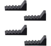 Protector de pared para cubo de basura y deja de moverse hacia atrás, 4 pares de protectores de basura de silicona, espaciador de pared, cubo de basura sin taladro, cocina, oficina, piso y protector