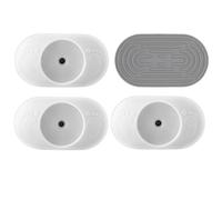 Protector de pared para puerta de bebé, paquete de 4, protector de pared montado a presión para escaleras y puertas de perro, no necesita tornillos, protección de pared para puerta de seguridad para