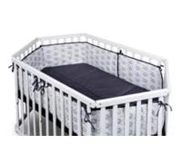 Protector de parque para bebé, diseño de león, hexagonal, gris | tiSsi®
