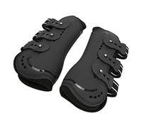 Protector de Pata de Caballo, Botas Transpirables Que Absorben los Golpes para Saltar, Entrenamiento de Eventos, Paquete de 2 Neopreno (Grande)