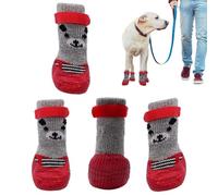Protector de patas de perro, botas impermeables para perros - zapatos antideslizantes para cachorros | Botas transpirables para perros con correa ajustable para calles calientes y nevadas