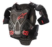 Protector de pecho Alpinestars A-6 negro/antracita XL/2X (6700022-1036-X)