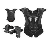 Protector de pecho para motocross con codo y rodillera | Equipo de montar en motocicleta para niños y niñas de 8 a 15 años, esquí, patinaje, actividades al aire libre