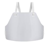 Protector de pecho sobre el hombro, color blanco, espuma para hombre | Correas elásticas de cierre lateral, ajuste seguro, accesorio de entrenamiento para lecciones, uso en competencia