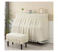 Protector De Piano Funda de piano con encaje, sencilla y completa, bordado loto princesa(Color-02,36x56cm Chair)