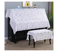 Protector De Piano Funda de piano encaje simple, tela a prueba polvo, funda for banco, envoltura protectora for el hogar(Color-06,Width 140cm*length 200cm (half draped))