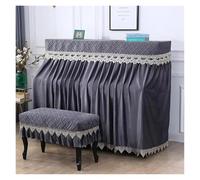 Protector De Piano Funda decorativa for piano, juego de dos piezas, minimalista, resistente al polvo y sol, color liso(Color 02,155x40x130cm 1piece)