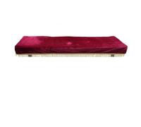 Protector De Piano Funda for piano de 61 teclas, órgano eléctrico Pleuche, cubierta protectora terciopelo con borlas(Red)