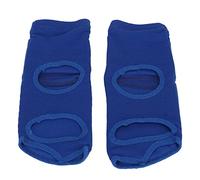 Protector de pie de boxeo azul, unisex, piel sintética, suave, con forro de espuma, para hombres y mujeres, resistente al desgarro, protección contra impactos para entrenamiento y sparring (L)