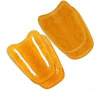 Protector de pie de soldadura con piel de vaca que proporciona protección antichispas y resistencia al calor, diseñado para adaptarse a cordones de zapatos de forma segura con costuras ignífugas