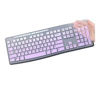 Protector de piel para teclado Logitech MK295 MK275 MK270, teclado Logitech K200 K260 K270 MK200 MK260 (no compatible con otros modelos de teclos) - OmbrePurple