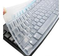 Protector de piel ultradelgado para teclado transparente de silicona para PC de escritorio, compatible con teclado inalmbrico Logitech MK270 y t