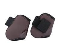 Protector de pierna de caballo Protector de pierna de obstáculo engrosado elástico de PU para las articulaciones de la parte delantera y trasera del caballo (Un par de patas traseras extra grandes.)