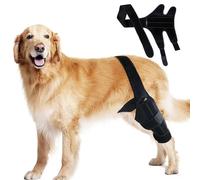 Protector de pierna de perro, férula de pierna trasera de perro, pierna trasera ajustable para perro, protección de rodilla cómoda para tratar lesiones en las piernas, prevenir lesiones de ja