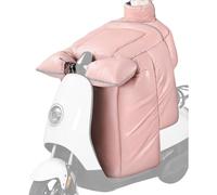 Protector de piernas para moto de invierno, 1100 g, resistente al agua, con guantes integrados, manta de felpa de algodón PU resistente al viento para scooters y motociclistas, cubierta de calor y