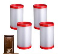 Protector de pinza de dedos para puertas con color transparente, 4pcs autoadhesivo, protección de sujeción para puertas, protección de seguridad para puertas, lado de la cinta para el hogar, guardería