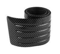Protector de Placa umbral Puerta Coche Fibra Carbono 104 * 9 cm, molduras Goma para Parachoques Trasero, Tira Cubierta Embellecedor Protector del Maletero