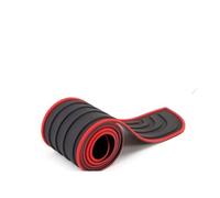 Protector de Placa umbral Puerta Maletero Coche, antiarañazos, Protector Parachoques Trasero Universal, molduras Goma, Cubierta Embellecedor Protector del Maletero(Black Red 90cm 7cm)