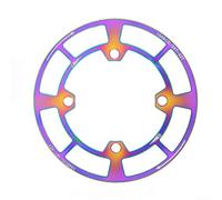 Protector de plato de aluminio ligero 104BCD para bicicletas de montaña, se adapta a platos individuales 32T, 34T, 36T, acabado resistente al aceite (Colors-38T-42T)