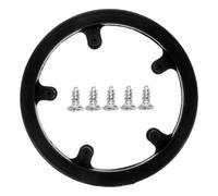 Protector de Plato de Bicicleta de 40 Dientes, Diseño de Cinco Orificios | Plástico Negro, 1 Pieza, para Cuadro y Biela, Protección contra Salpicaduras y Desgaste en Ruta