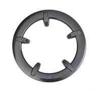 Protector de plato de bicicleta para 40-42 dientes con 5 agujeros de 6,5 cm de espacio, protector deflector de cadena de plástico para bicicletas plegables de carretera de montaña, acabado negro (A)
