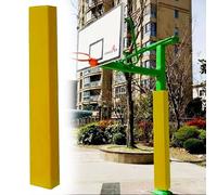 Protector de poste cuadrado acolchado para bastón de baloncesto para exteriores de 4 x 4 a 8 x 8 pulgadas, soporta protección de aro de baloncesto y cubierta resistente a la intemperie