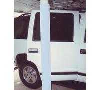 Protector de poste de garaje acolchado, envoltura de poste redondo alto, protector de colisión que absorbe los golpes para columna de sótano