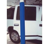 Protector de poste de garaje acolchado, envoltura de poste redondo alto, protector de colisión que absorbe los golpes para columna de sótano