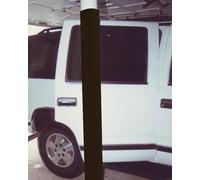 Protector de poste de garaje acolchado, envoltura de poste redondo alto, protector de colisión que absorbe los golpes para columna de sótano