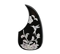 Protector de púa de guitarra acústica, protector de golpeador de guitarra, lámina antiarañazos, placa trasera autoadhesiva para la mayoría de guitarras